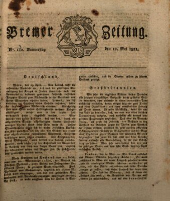 Bremer Zeitung Donnerstag 10. Mai 1821