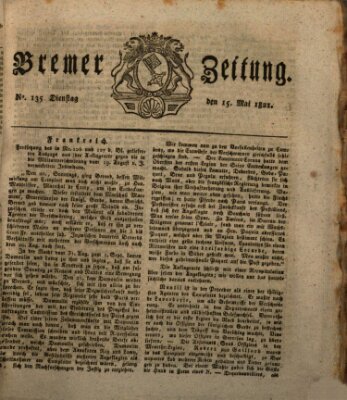 Bremer Zeitung Dienstag 15. Mai 1821