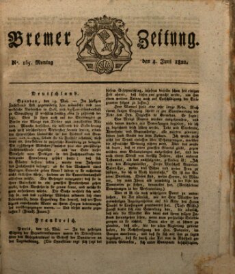 Bremer Zeitung Montag 4. Juni 1821