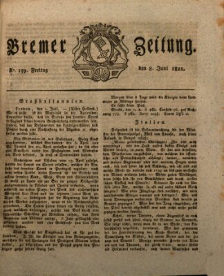 Bremer Zeitung Freitag 8. Juni 1821