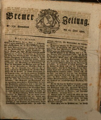 Bremer Zeitung Samstag 23. Juni 1821