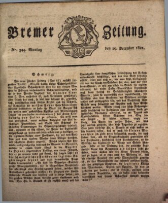 Bremer Zeitung Montag 10. Dezember 1821