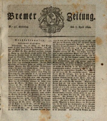 Bremer Zeitung Sonntag 7. April 1822