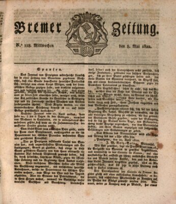 Bremer Zeitung Mittwoch 8. Mai 1822