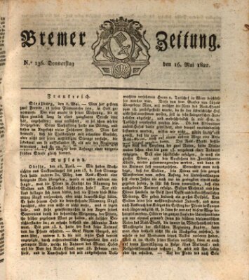 Bremer Zeitung Donnerstag 16. Mai 1822