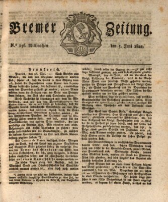 Bremer Zeitung Mittwoch 5. Juni 1822