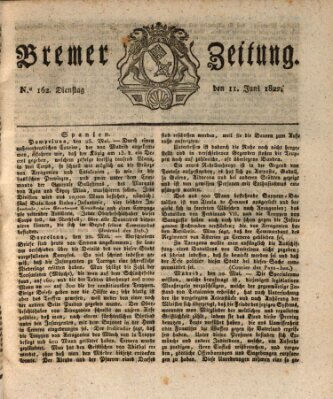 Bremer Zeitung Dienstag 11. Juni 1822