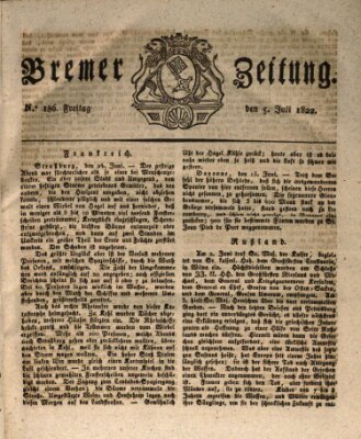 Bremer Zeitung Freitag 5. Juli 1822