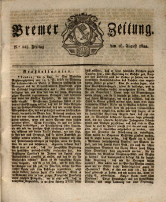 Bremer Zeitung Freitag 16. August 1822