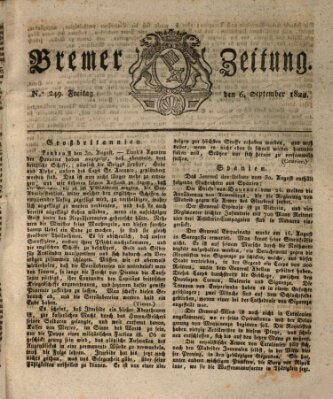 Bremer Zeitung Freitag 6. September 1822