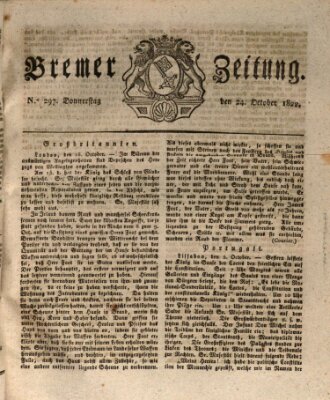 Bremer Zeitung Donnerstag 24. Oktober 1822