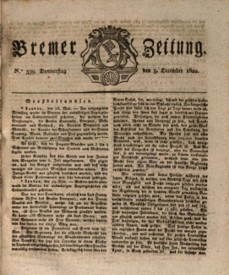 Bremer Zeitung Donnerstag 5. Dezember 1822