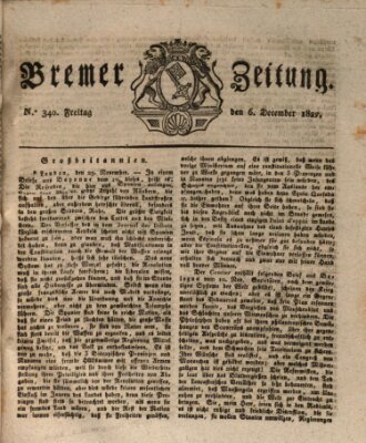 Bremer Zeitung Freitag 6. Dezember 1822