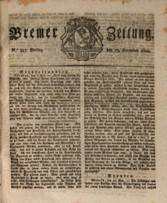 Bremer Zeitung Freitag 13. Dezember 1822