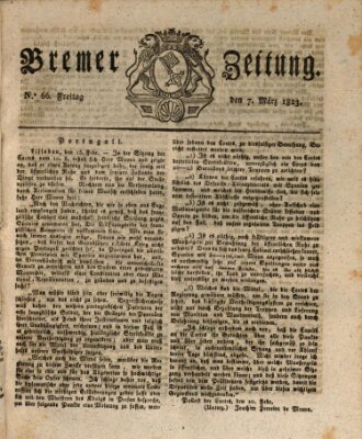 Bremer Zeitung Freitag 7. März 1823