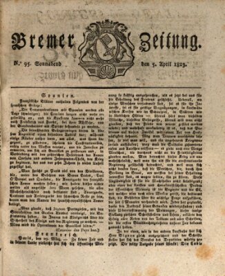 Bremer Zeitung Samstag 5. April 1823