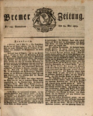 Bremer Zeitung Samstag 24. Mai 1823