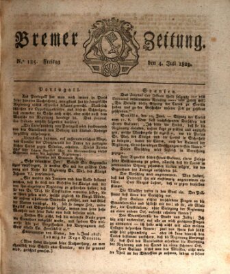 Bremer Zeitung Freitag 4. Juli 1823