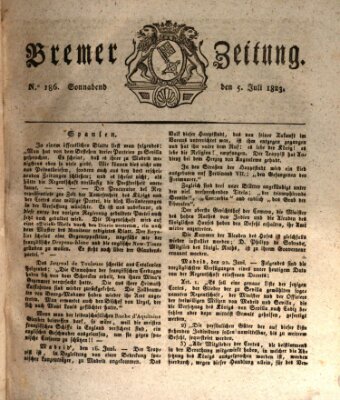 Bremer Zeitung Samstag 5. Juli 1823