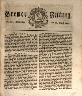 Bremer Zeitung Mittwoch 13. August 1823