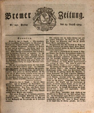 Bremer Zeitung Freitag 29. August 1823