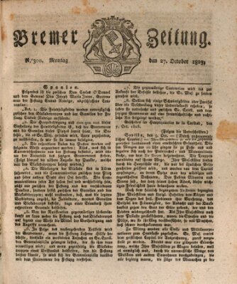 Bremer Zeitung Montag 27. Oktober 1823