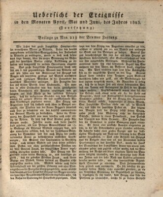 Bremer Zeitung Donnerstag 7. August 1823