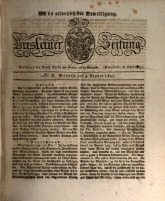 Neue Breslauer Zeitung Mittwoch 3. Januar 1821