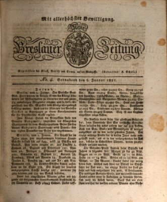 Neue Breslauer Zeitung Samstag 6. Januar 1821