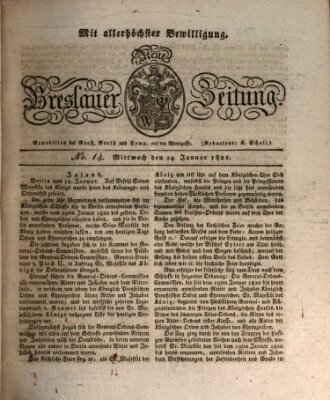 Neue Breslauer Zeitung Mittwoch 24. Januar 1821