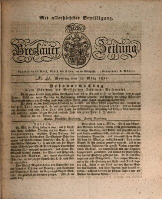 Neue Breslauer Zeitung Montag 12. März 1821