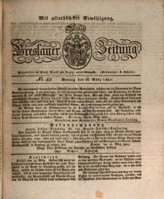 Neue Breslauer Zeitung Montag 26. März 1821