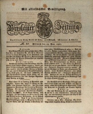 Neue Breslauer Zeitung Mittwoch 23. Mai 1821