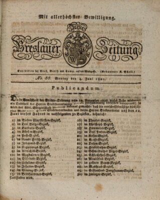 Neue Breslauer Zeitung Montag 4. Juni 1821