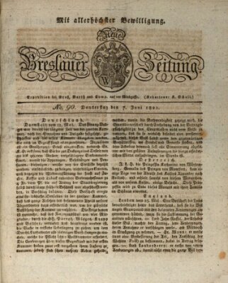 Neue Breslauer Zeitung Donnerstag 7. Juni 1821