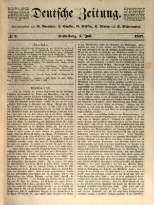 Deutsche Zeitung Montag 5. Juli 1847