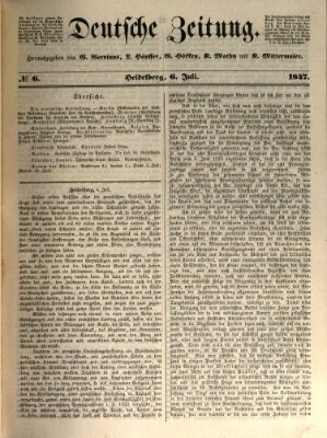 Deutsche Zeitung Dienstag 6. Juli 1847