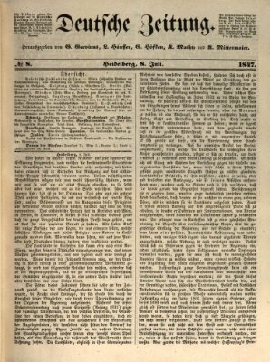 Deutsche Zeitung Donnerstag 8. Juli 1847