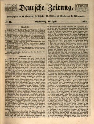 Deutsche Zeitung Freitag 16. Juli 1847