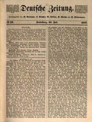 Deutsche Zeitung Sonntag 25. Juli 1847