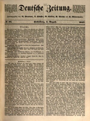 Deutsche Zeitung Dienstag 3. August 1847