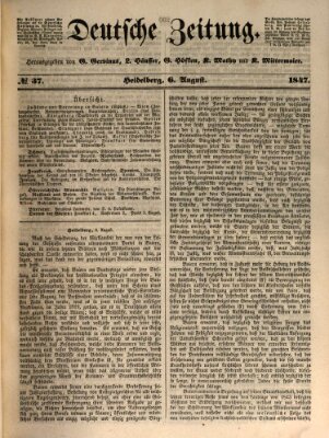 Deutsche Zeitung Freitag 6. August 1847