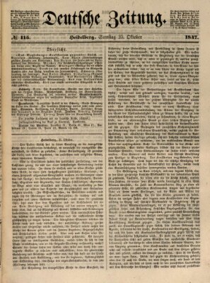 Deutsche Zeitung Samstag 23. Oktober 1847