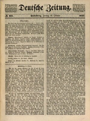 Deutsche Zeitung Freitag 29. Oktober 1847