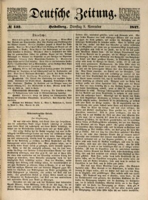 Deutsche Zeitung Dienstag 9. November 1847