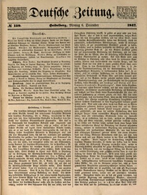 Deutsche Zeitung Montag 6. Dezember 1847