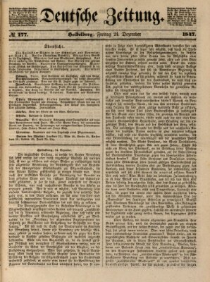 Deutsche Zeitung Freitag 24. Dezember 1847