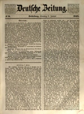 Deutsche Zeitung Sonntag 9. Januar 1848