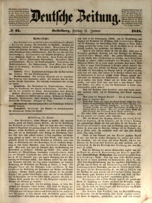 Deutsche Zeitung Freitag 21. Januar 1848