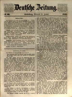 Deutsche Zeitung Mittwoch 26. Januar 1848